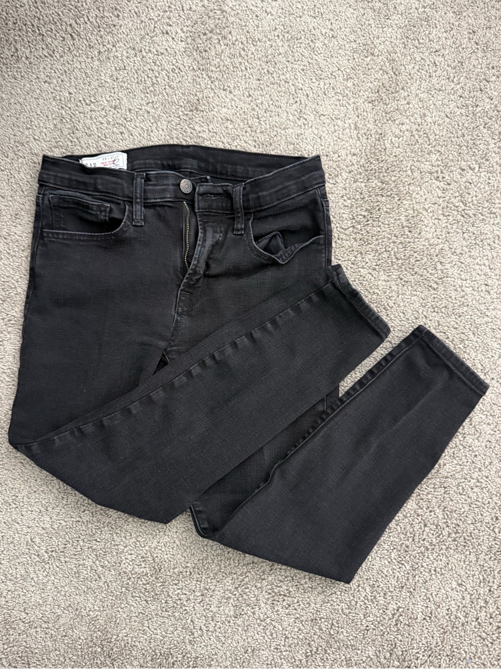 GAP Black Skinny High-Rise Jeans